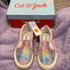 Cat & Jack Kids Rainbow Slip-On Shoes